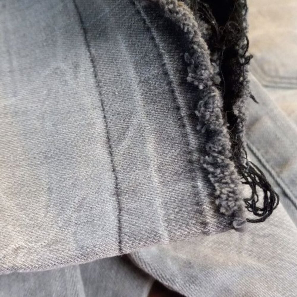 Aeropostale Size 8 Jegging Jeans High Waisted Denim Gray Ankle Distressed Faded - Picture 3 of 15